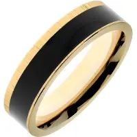 HAVU titanring med trä Tervas 19,5 guld 10163