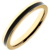 HAVU titanring med trä Kajo 20 guld 10127