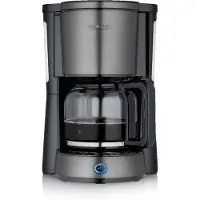 Severin 9340 Kaffebryggare Svart, Rostfritt stål