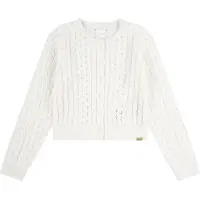 Abercrombie & Fitch Cardigan - Stickad - Jet Ström m. Hålmönster - - 15-16 år (170-176) - Cardigan