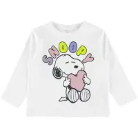 Name it T-shirt 'NMFDREMA SNOOPY' gul / mauve / svart / vit