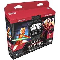 Fantasy Flight Games Star Wars: Unlimited TCG Twilight of the Republic Starter Set - Master the Clone Wars! Handelskortspel fr barn och vuxna i