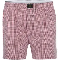 Steppin' Out teppin' Out Boxerhort Poplin Rutig Röd torlek