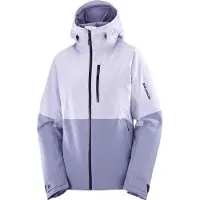 Salomon - Skidjackor dam - Highland Jacket W Cosmic Sky/Blue Granite för Unisex - Storlek XS - Lila