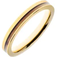 HAVU titanring med trä Kuura 17,5 guld 10132