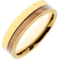 HAVU titanring med trä Jalo 21 guld 10177