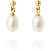 Mockberg Aura Pearl förgyllda örhängen MB2076