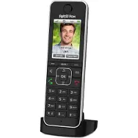 AVM FRITZ! FON C6 Black Edition Trådlös telefon VoIP Telefonsvarare, Babyphone, Handsfree, PIN-kod LCD Svart