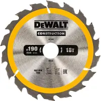 DeWalt Sågklinga för trä Construction; 190x30 mm; Z18