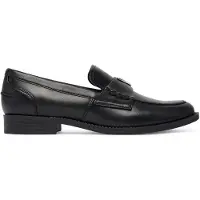 GUESS för kvinnor. FLTBSOLEA14 Loafers i läder Beliso svart (39), Hud, Karta, Ingen, Casual, Klassisk