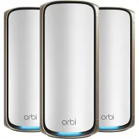 Netgear Router Orbi 970 WiFi 7 Mesh system 3-Pack (RBE973S) - White Netgear