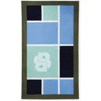 BOSS Cotton-velvet beach towel