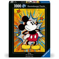 Ravensburger Pussel - - Retro Mickey - 1000 bitar - Flerfärgad - Vintage