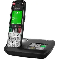 Gigaset EASY 500 Trådlös seniortelefon inkl. nödsändare Färgskärm Svart
