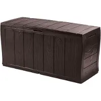 Keter förvaringslåda för trädgård/balkong Sherwood 270 L, brazowa