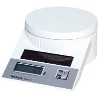 MAUL Solar Letter Scales MAULtronic S 2000 g, Elektronisk brevvåg, 2 kg, 2 g, Vit, LCD, 196 x 130 x 65 mm