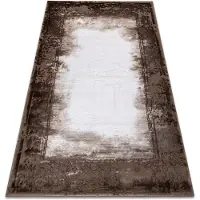 Rugsx Matta ACRYLIC VALENCIA 036 RAM, vintage elfenben / brun 80x150 cm