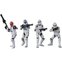 Star Wars The Vintage Collection Phase II Clone Trooper Ahsoka 3,75 tums samlarobjekt Action Figur 4-pack