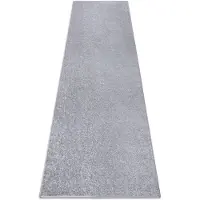 Rugsx Löpare SANTA FE silver 92 vanlig, platt, en färg 150x170 cm