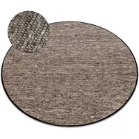 Rugsx NEPAL 2100 cirkel stone, grå matta - ylle, dubbelsidig cirkel 120 cm