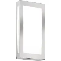 CMD LED-vägglampa Aqua Rain Mini med rörelsevakt, stål, Aluminium / grå / zink, Rostfritt stål, Modern