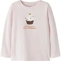 Name it T-shirt 'NMFKatelin' choklad / guld / rosé / vit