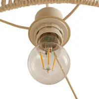 LINDBY Taklampa , Anuva, dimbara, Beige, Vardagsrum, Papper / papp, Lantlig / rustik