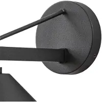 LUCANDE Vägglampa utomhus Kiyogi , dimbar, Svart, Metall, Modern, Utomhusvägglampa