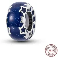 FOXANRY Jewelry Passar Pandora Original Armband Sterling Kameleon Stjärna Måne Berlocker Sköldpadda Blå Ögon Pärlor DIY Smycken Halloween Gåva