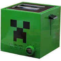 UKONIC Minecraft Green Creeper Cube Brödrost