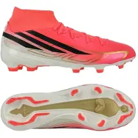 Adidas F50 Hyperfast League Mid Cut Fg Road To Glory - Solar Turbo/svart/guld - Gräs (Fg), storlek 37⅓