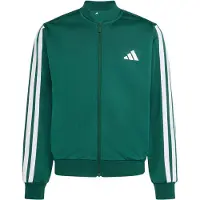 Adidas Sportsweatjacka 'ESSENTIALS CLIMACOOL TRACK' mörkgrön / vit