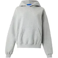 Nike Luvtröja Studio Fleece Oversized - Grå/Vit Dam, storlek Large