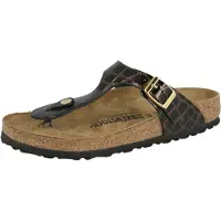 Birkenstock Tådelare 'Gizeh' brun / svart