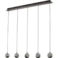LUCANDE Taklampa , Hayley, Svart, Vardagsrum, Glas, Design