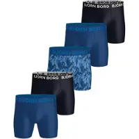 Björn Borg Sports Microfiber Boxers 5-pack Blå, L