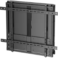 Deltaco Office - Monteringssats (väggfäste) - för LCD-display - manuell höjdjusterbar - stål - svart - skärmstorlek: 75-90