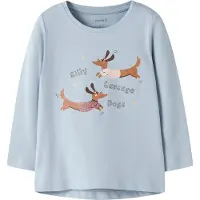 Name it Tröja - NmfVix - Dämpad Blue/Korvhundar - - 2 år (92) - Tröja
