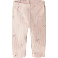 Name it Leggings - Rib - Hålmönster - NbfKathlen - Lotus - - 68 - Leggings