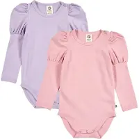 Müsli Bodies l/ä - Cozy Mig Puff - 2-pack - Nektar/Dream - - 62 - Body L/Ä