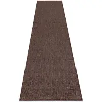 Rugsx Matta, löpare SISAL SION A5165A Melange Platt vävd brun 70x300 cm