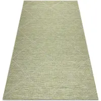 Rugsx Matta SISAL PATIO 3075 Ruter Flatvävd grön / beige 117x170 cm