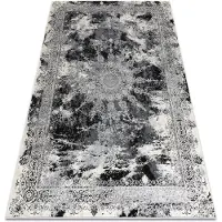 Rugsx Modern VINCI 1407 matta Rosett vintage - structural elfenben / grå 80x150 cm
