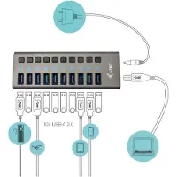 I-Tec Usb 3.0 10 Portar Centrum 48w