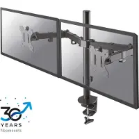 NeoMounts FPMA-D550DBLACK Monitor bordsfäste 25,4 cm (10) - 81,3 cm (32) Svängbar, Roterbar, Tiltbar, Justerbar i höjd Svart