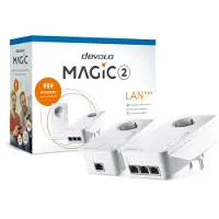 Devolo Magic 2 LAN triple - Starter Kit - brygga 1GbE, HomeGrid - vägginsticksbar
