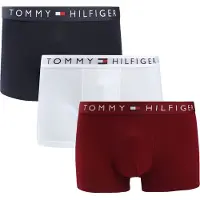 Tommy Hilfiger Boxer Trunk 3-Pack Navy/White/Red Vit Svart Bourgogne Röd Storlek