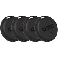 SBS universallokalisator Track My Dual, 4-pack – svart