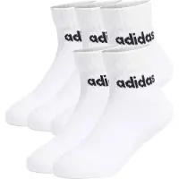 Adidas Ankelstrumpor - 5-pack - Vit - - 25/27 - Strumpor