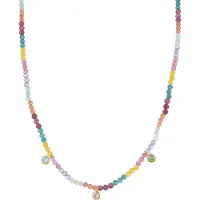 Luxenter Halsband 'Ruane' guld / blandade färger